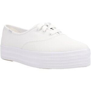 Keds Women's White Canvas Platform Sneakers